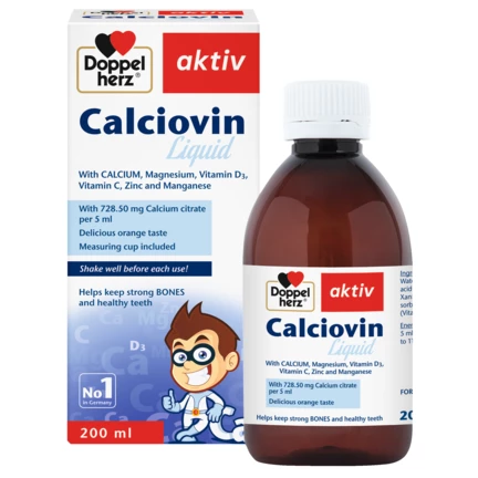 Illustration of the product packaging Doppelherz aktiv Calciovin front view